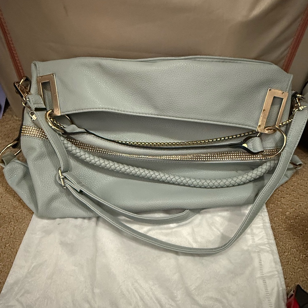 Pre-owned Elegant Light Blue Handbag